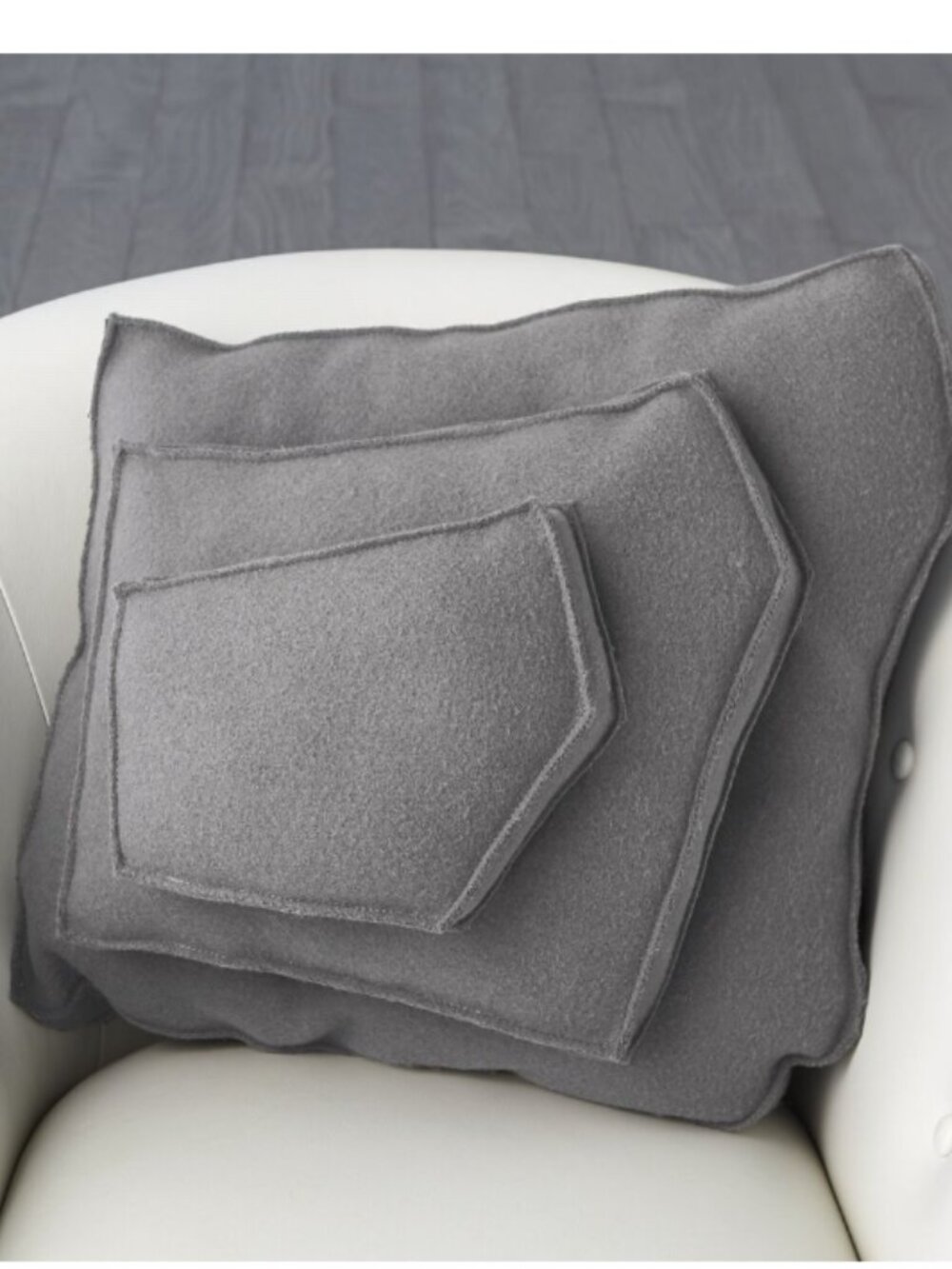 (2) Global Views- Rock Pillow- Gray